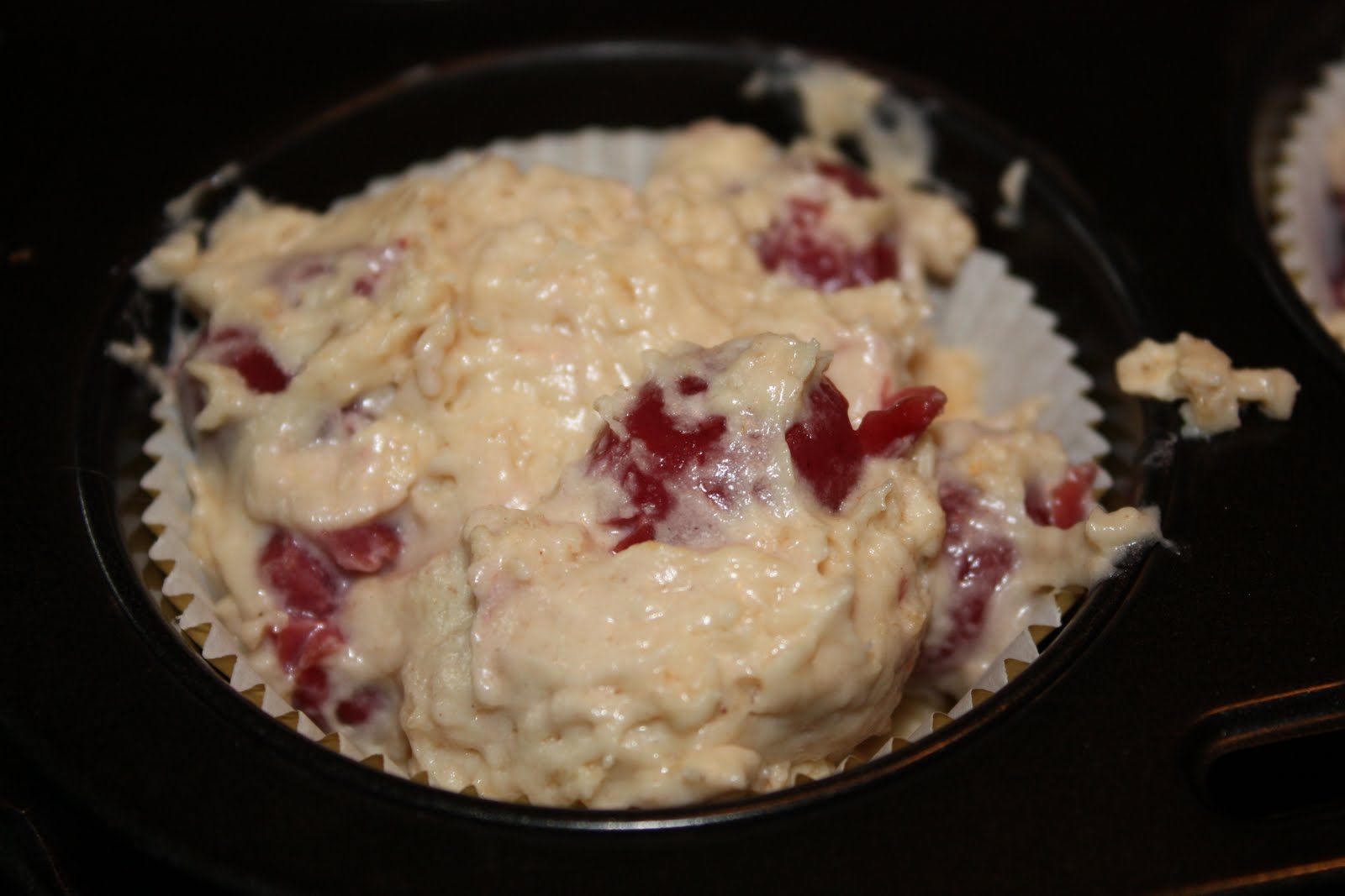 dies´und das und süsse Sachen...: Kirschmuffins mit Haferflocken